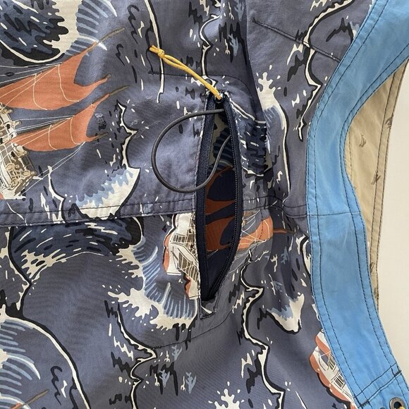 Vintage Patagonia Pataloha Swim Trunks Board Shorts Men 28 Boat Waves Hawaiian - Picture 10 of 15